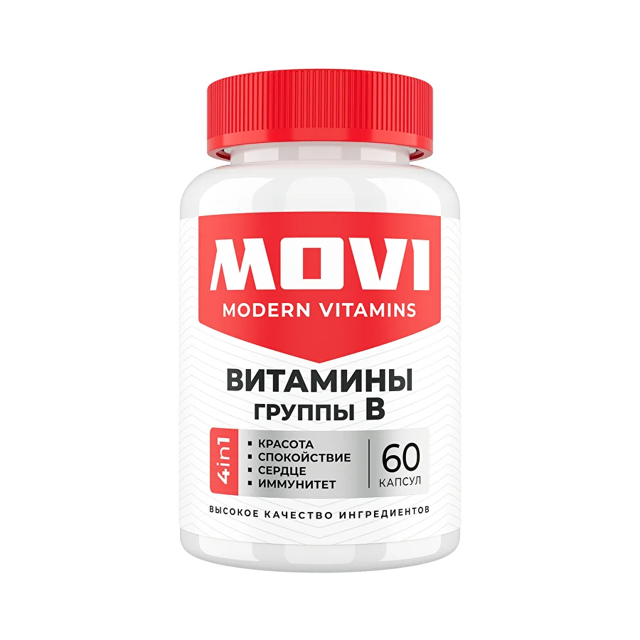 MOVI Витамины группы В, 60 капсул