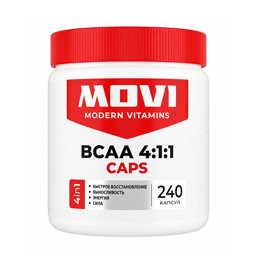 MOVI BCAA 4:1:1, 240 капсул