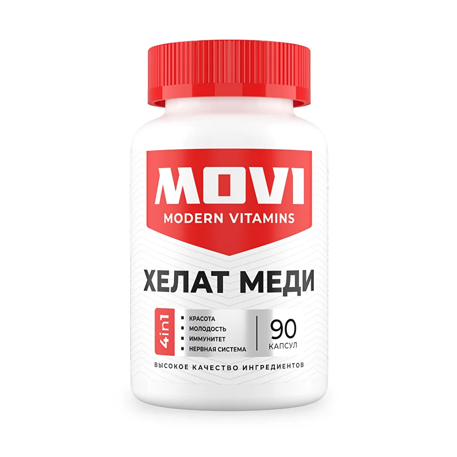 MOVI Хелат Меди, 90 капсул