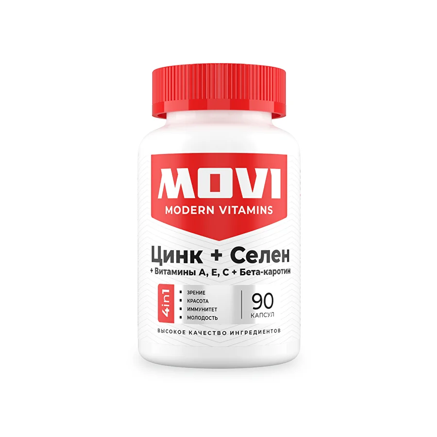 MOVI Цинк + Селен, 90 капсул