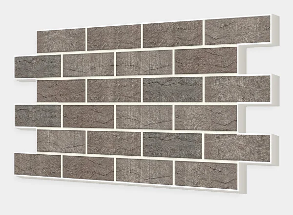 Термопанель Brick Stone (коричневый) с клинкерной плиткой Березакерамика