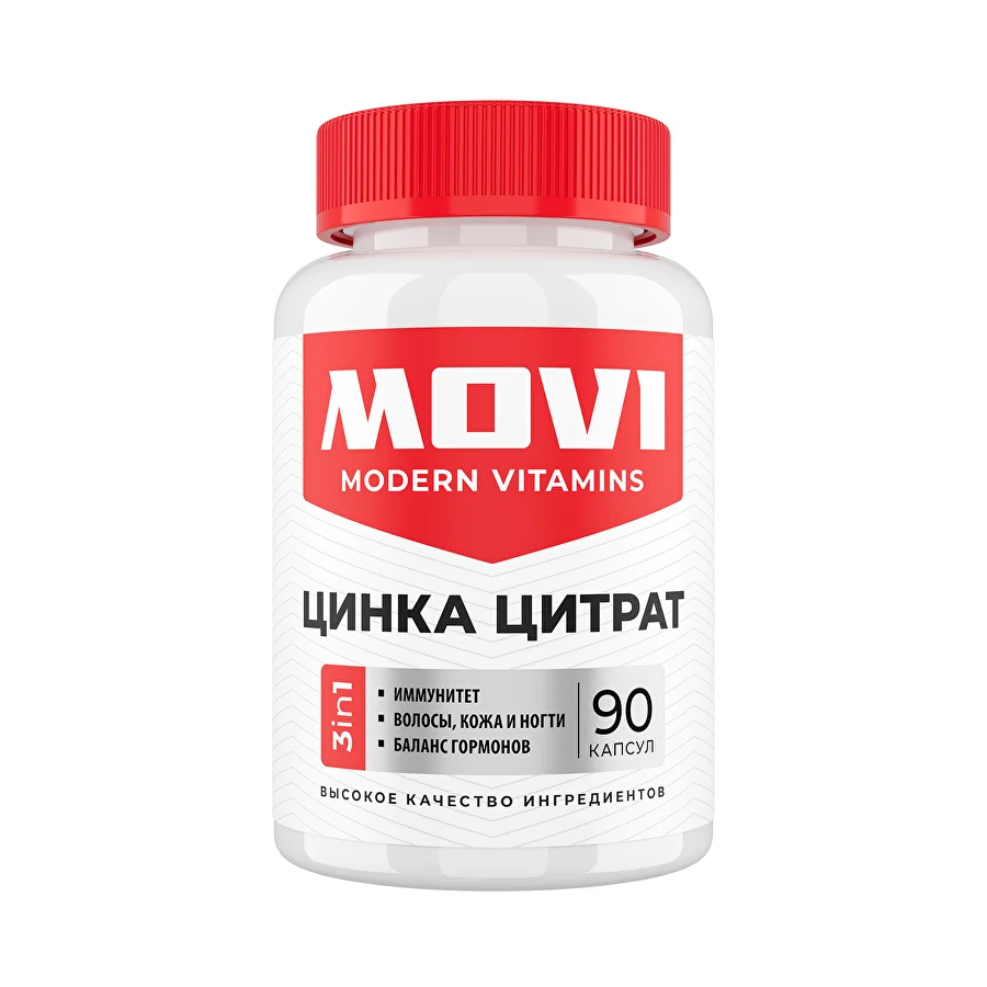 MOVI Цинк цитрат, 90 капсул