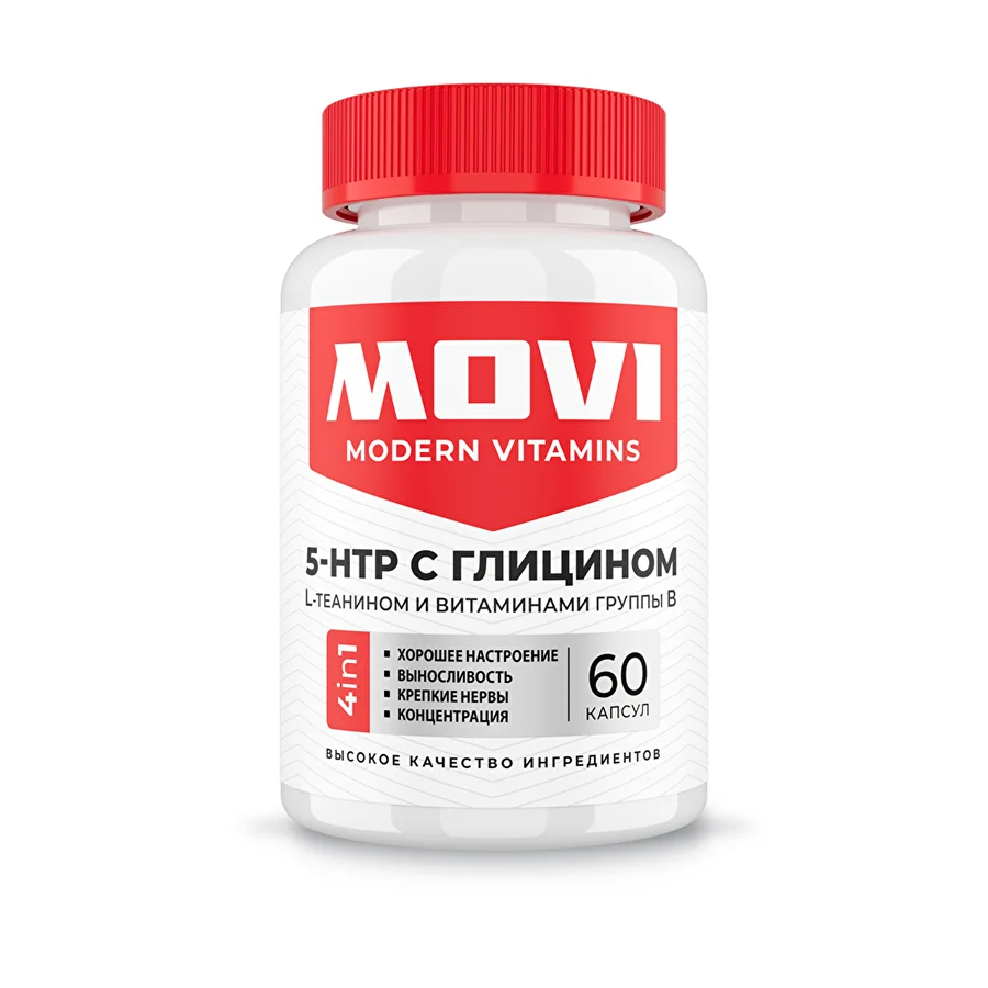 MOVI 5HTP с глицином, 60 капсул