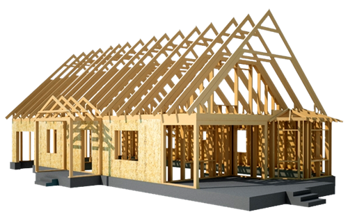 преимущества каркасных домов, каркасное строительство, деревянный каркас дома.