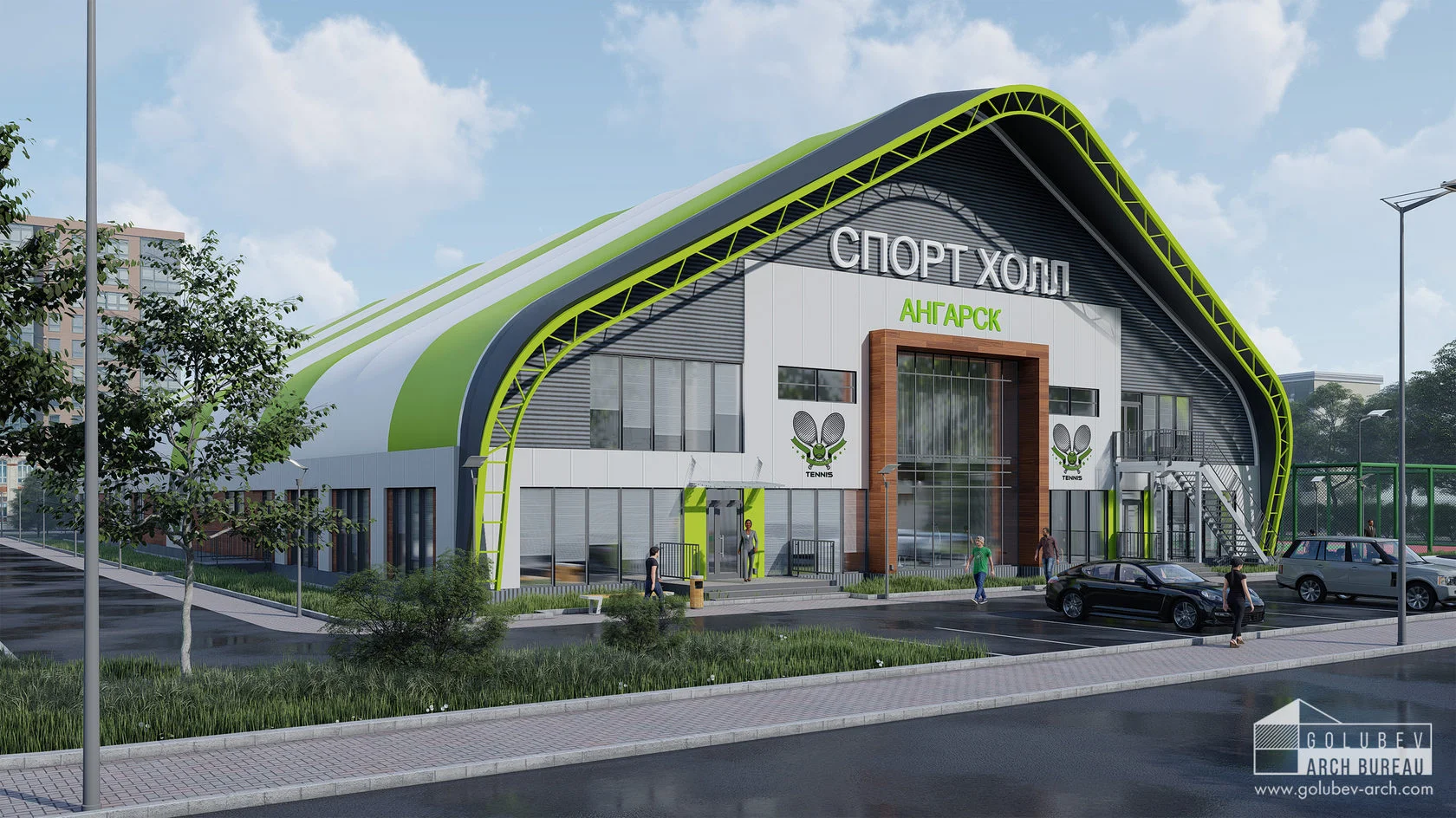 Спортивные комплексы. Каркасно-тентовый спорткомплекс 2 000 м² — фото 12