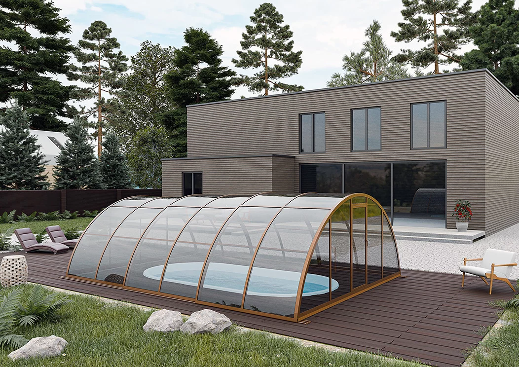 Крыши для бассейнов и другие защитные конструкции