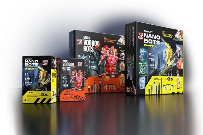 Geeek Club Smart Nano Bots Building Set Stem DIY Electronic