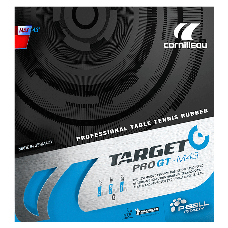 Накладка Cornilleau Target Pro GT M43 в упаковке вид спереди