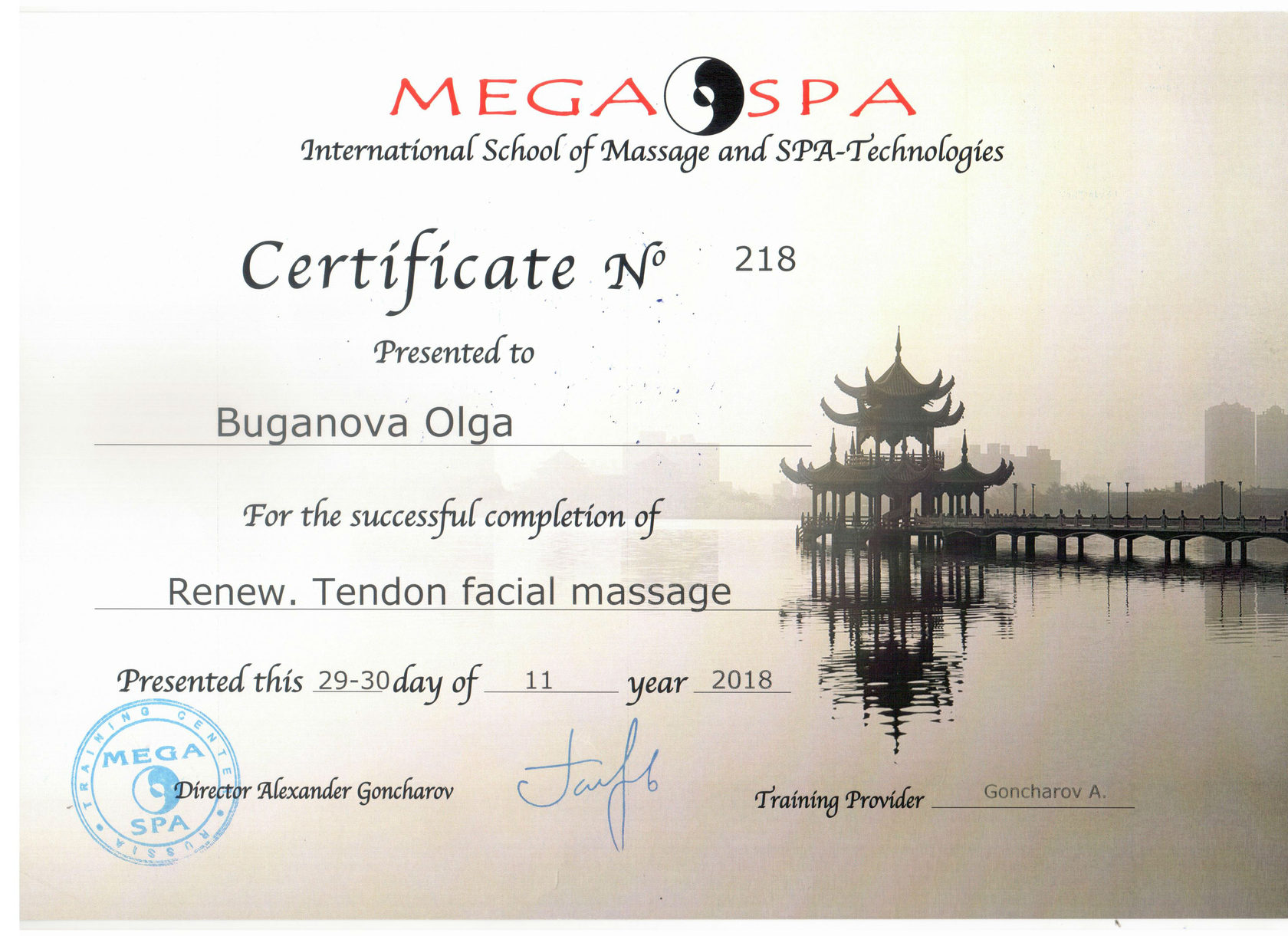 Olga buganova massage