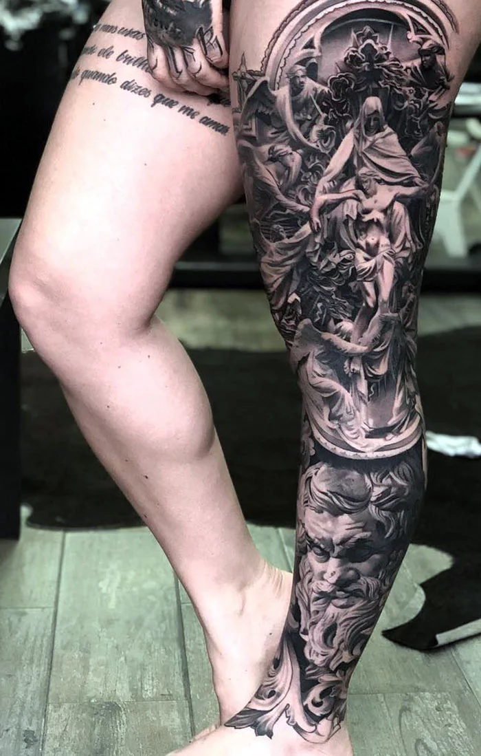 Татуировки на ногу в виде браслета
