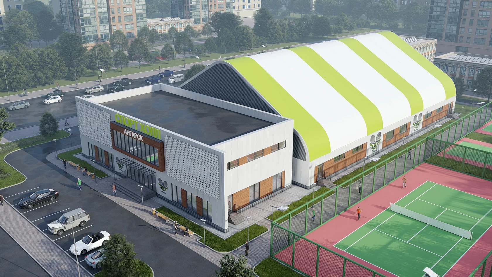 Спортивные комплексы. Каркасно-тентовый спорткомплекс 2 000 м² — фото 15
