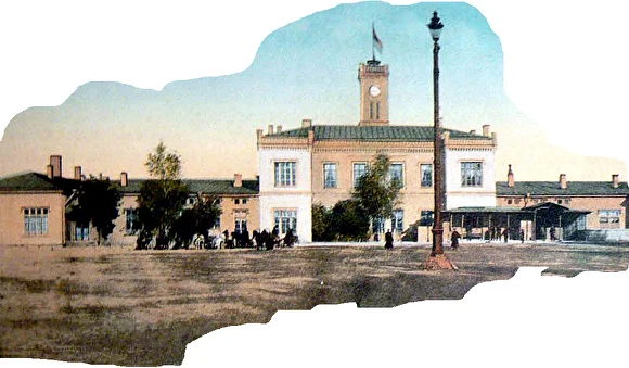 «Воксал» Царскосельской железной дороги. Открытка, 1860. Постройка архитектора К.А. Тона, «Воксал» Царскосельской железной дороги. Открытка, 1860. Постройка архитектора К.А. Тона,