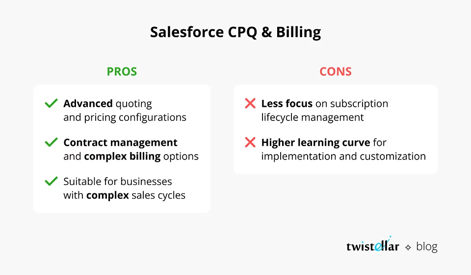 Salesforce CPQ &amp; Billing, Pros &amp; Cons
