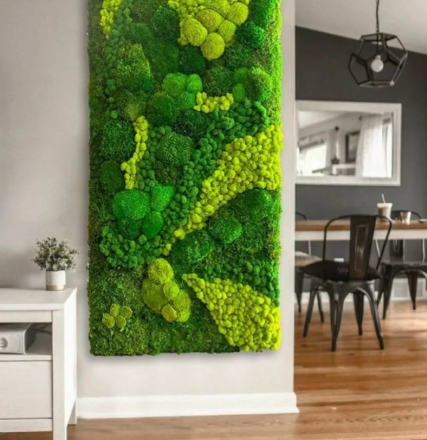 Озеленение для ленивых — мох на стену (60 фото)