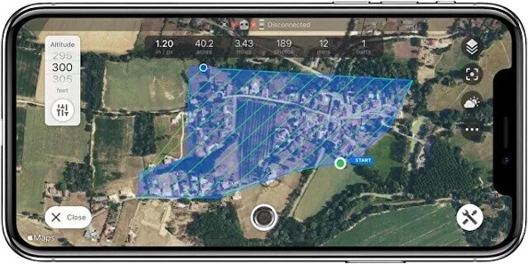 Mapping with top dji spark