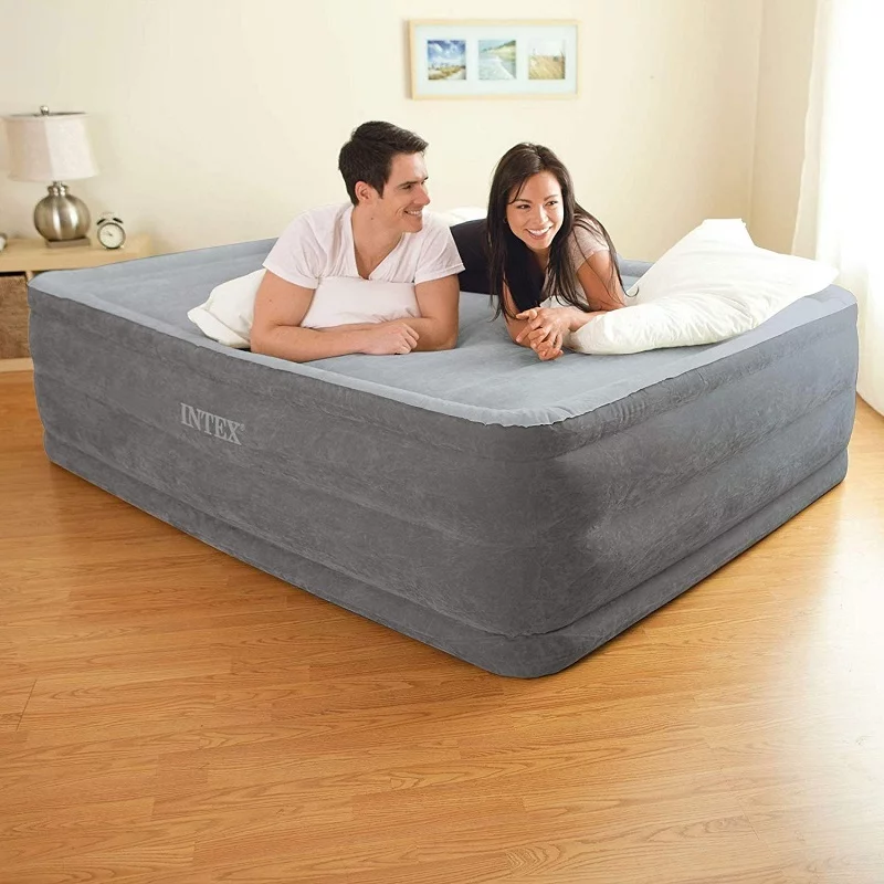 Двуспальная кровать надувная со спинкой
