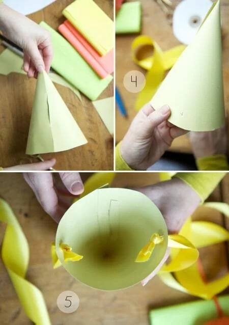 Как сделать кайму из оберточной бумаги