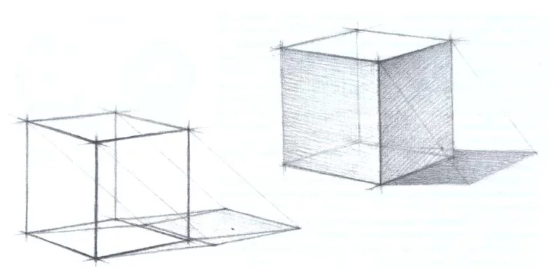 Как нарисовать куб карандашом объёмно: поэтапный мастер-класс для начинающих