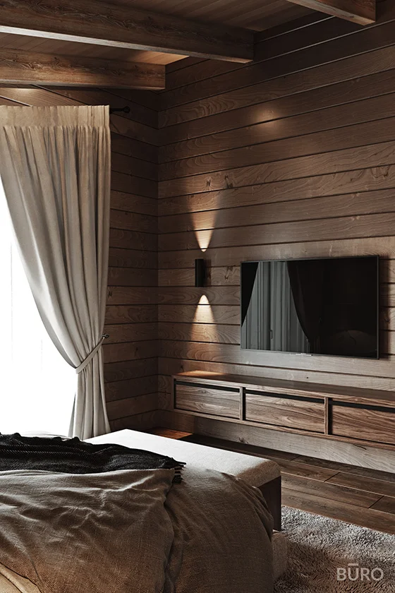 Интерьер деревянного дома из бруса: идеи дизайна с примерами фото внутри