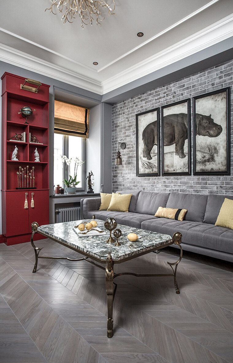 Apartment 90 m², Malaya Ordynka Street, Moscow · 2015
