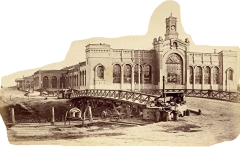 Варшавский вокзал. Фото А. Лоренса. 1860-е гг. Предоставлено Литературно-мемориальным музеем Ф.М. Достоевского в С.-Петербурге. Варшавский вокзал. Фото А. Лоренса. 1860-е гг. Предоставлено Литературно-мемориальным музеем Ф.М. Достоевского в С.-Петербурге.