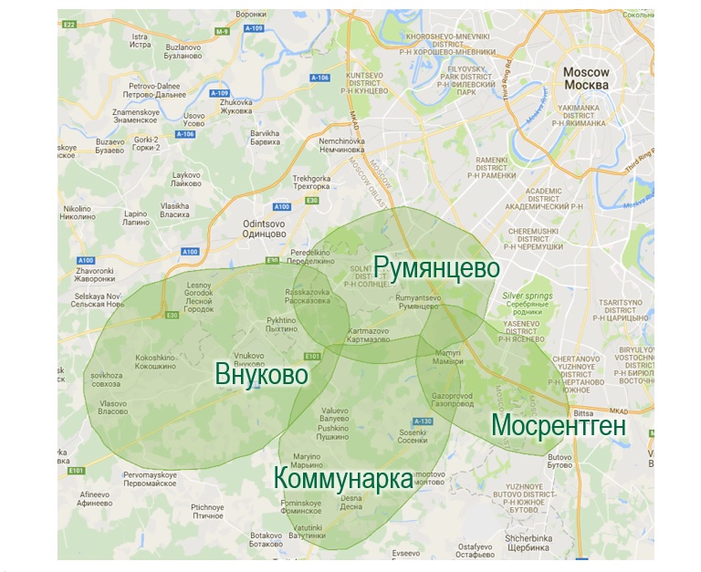 Карта Москвы 2
