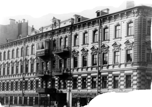 Салон Настасьи Филипповны. Фотография 1900 года. ЦГАКФФД. Пять углов, дом №20/1 на углу Загородного проспекта и Разъезжей улицы. Салон Настасьи Филипповны. Фотография 1900 года. ЦГАКФФД. Пять углов, дом №20/1 на углу Загородного проспекта и Разъезжей улицы.