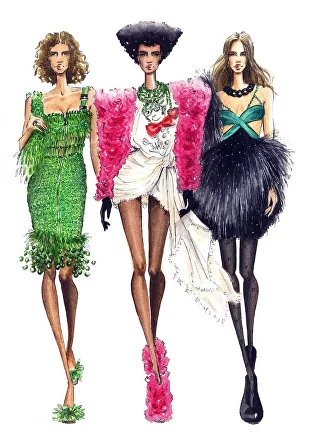 louis vuitton illustration  Fashion, Fashion illustration, Dress  illustration