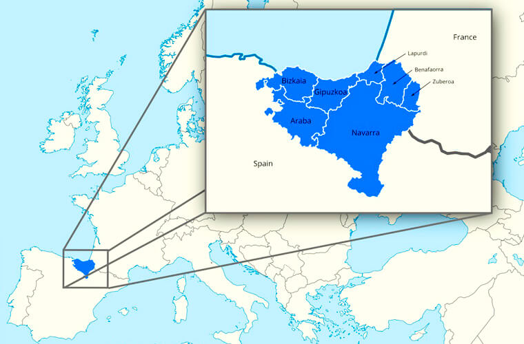 Страна басков на карте мира снять жилье в афинах