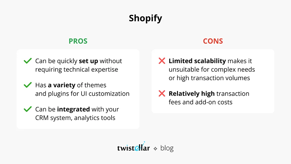 Shopify E-commerce Platform, Pros &amp; Cons​