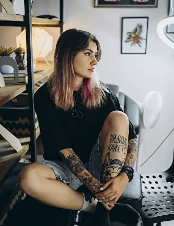 Тату-мастер Оксана Тесла - Big Fish Tattoo